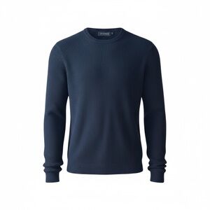 Piombo‎ 100% Cashmere Navy Crewneck Sweater NWT